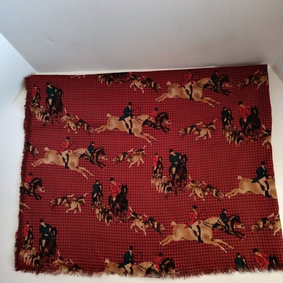 Ladies Equestrian Theme Scarf - Picture 1 of 1